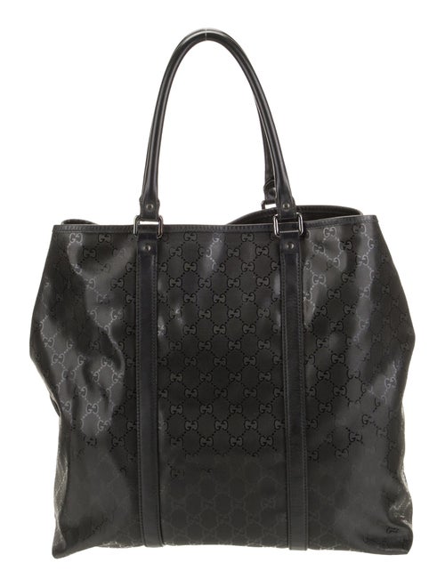 Gucci GG Imprimé GG Imprimé Leather Tote Bag