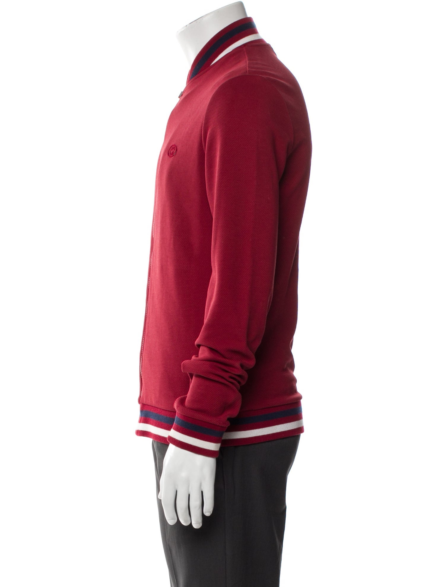 Gucci Web Accent Striped Bomber Jacket