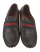 Gucci Web Accent Leather Drivers