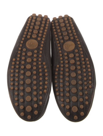 Gucci Web Accent Leather Drivers