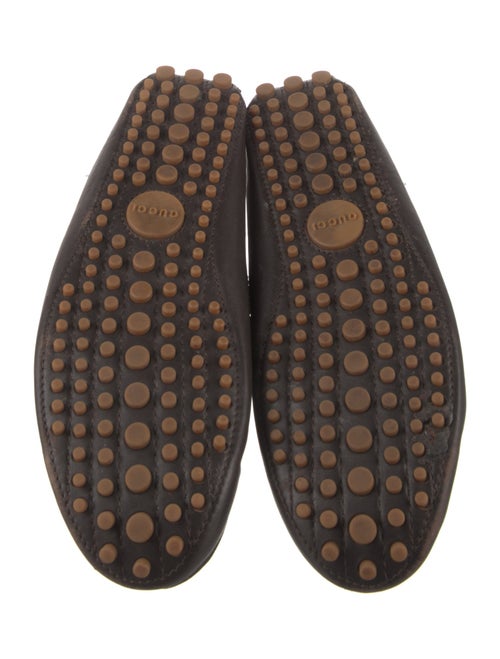 Gucci Web Accent Leather Drivers