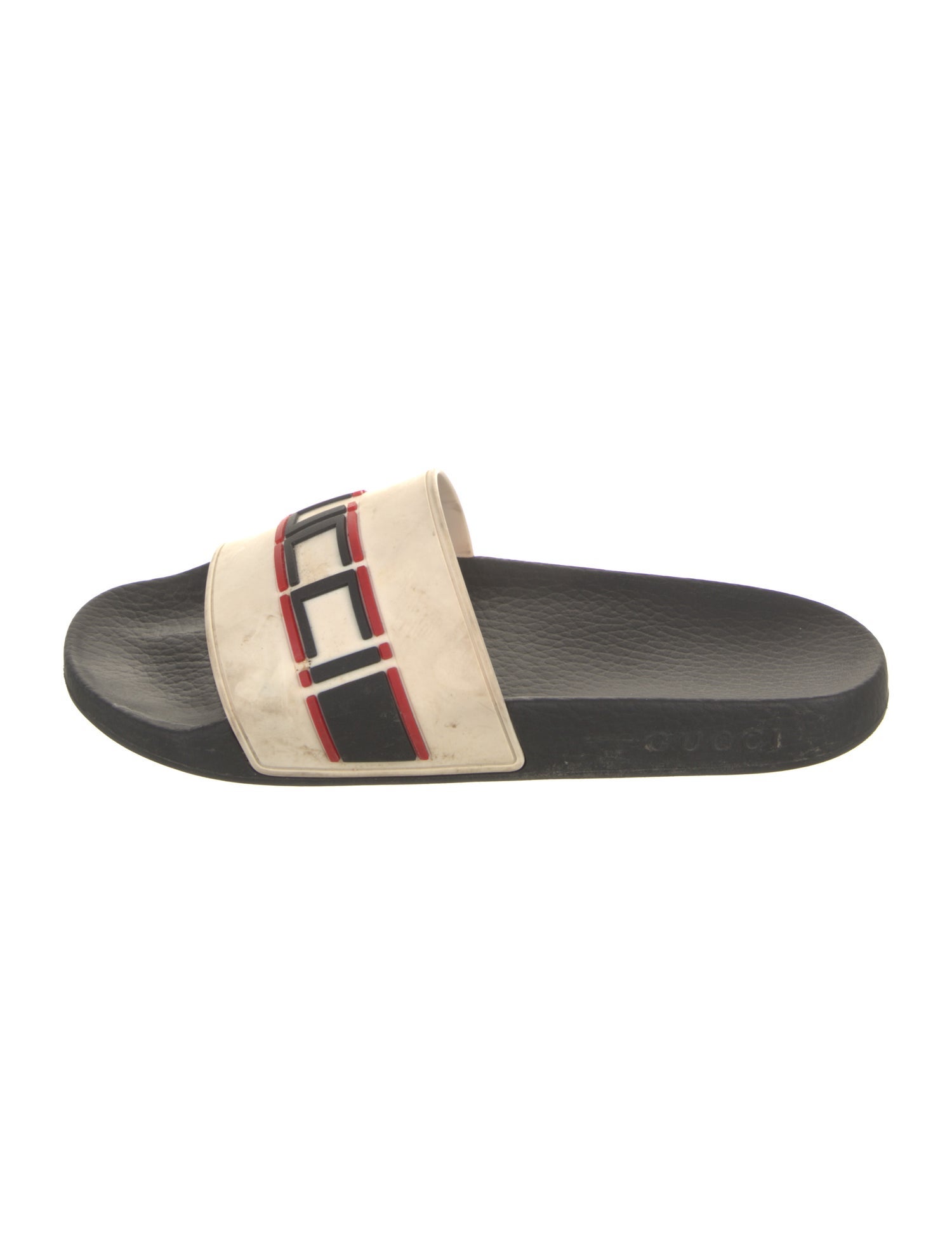 Gucci Sylvie Web Accent Rubber Slides