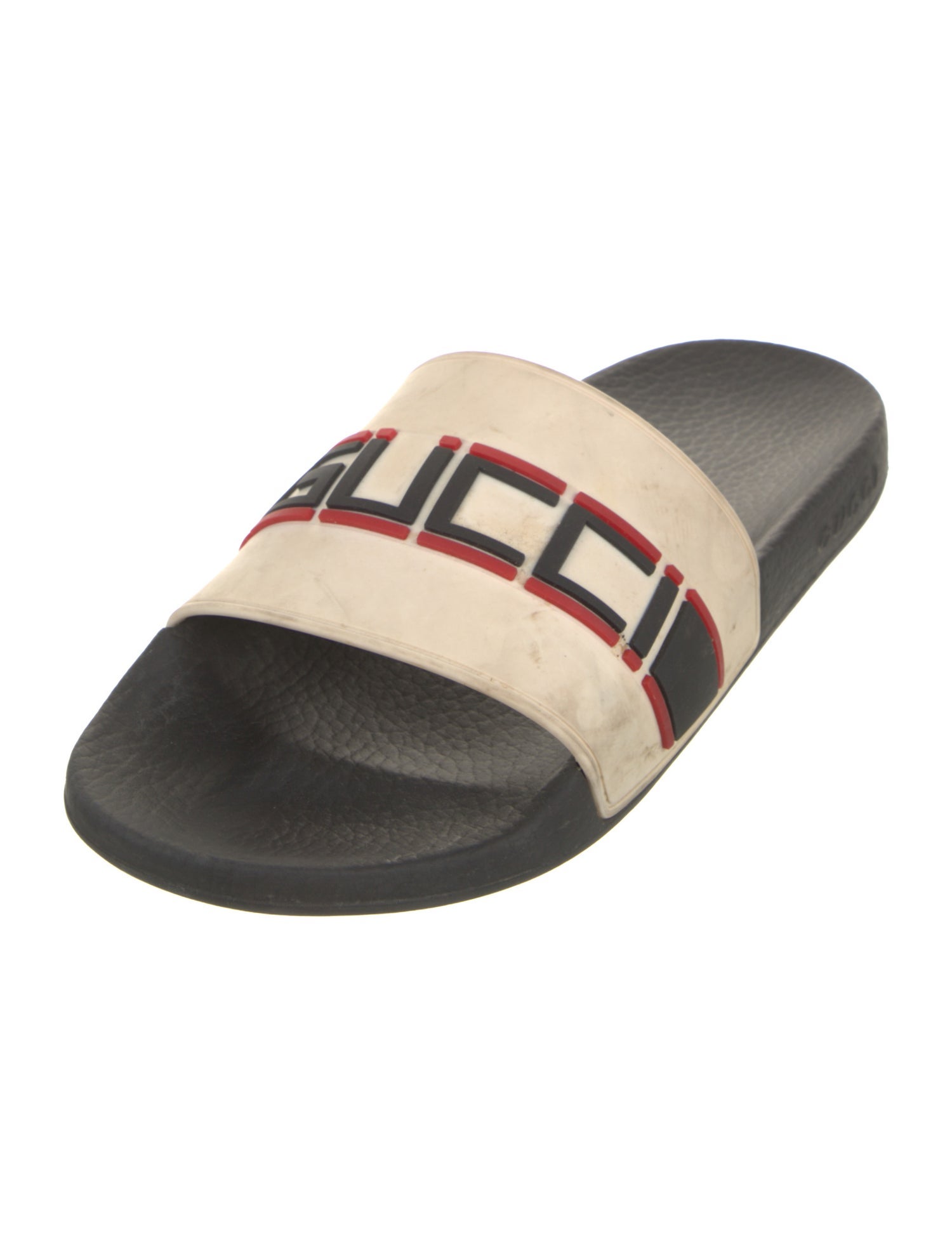 Gucci Sylvie Web Accent Rubber Slides