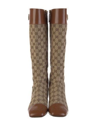 Gucci GG Canvas Canvas Rain Boots