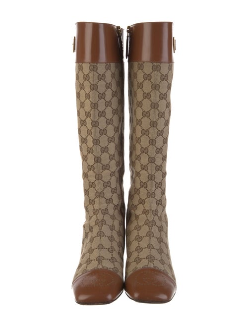 Gucci GG Canvas Canvas Rain Boots