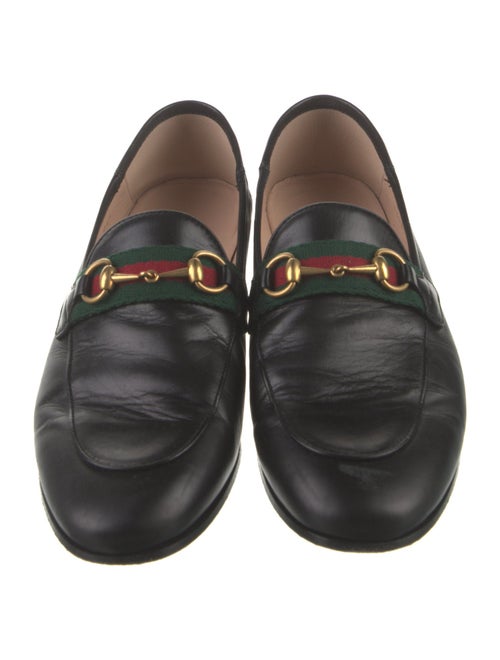 Gucci Jordaan Web Accent Loafers