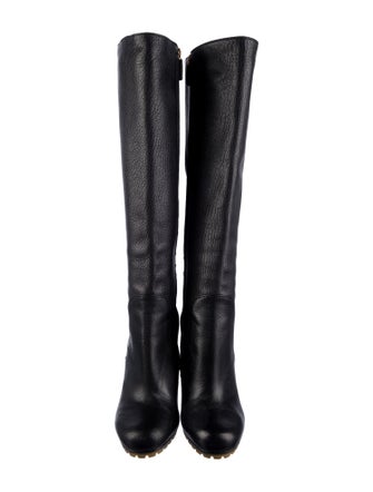 Gucci Interlocking G Logo Leather Boots
