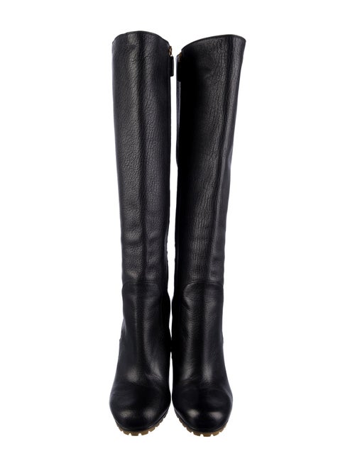 Gucci Interlocking G Logo Leather Boots