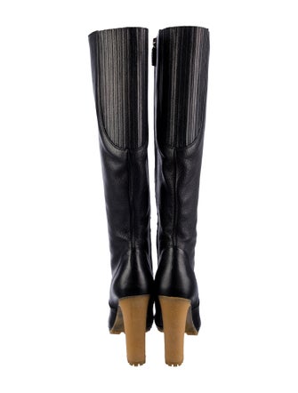 Gucci Interlocking G Logo Leather Boots