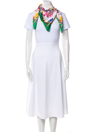 Gucci Mherry Fittizio Silk Scarf