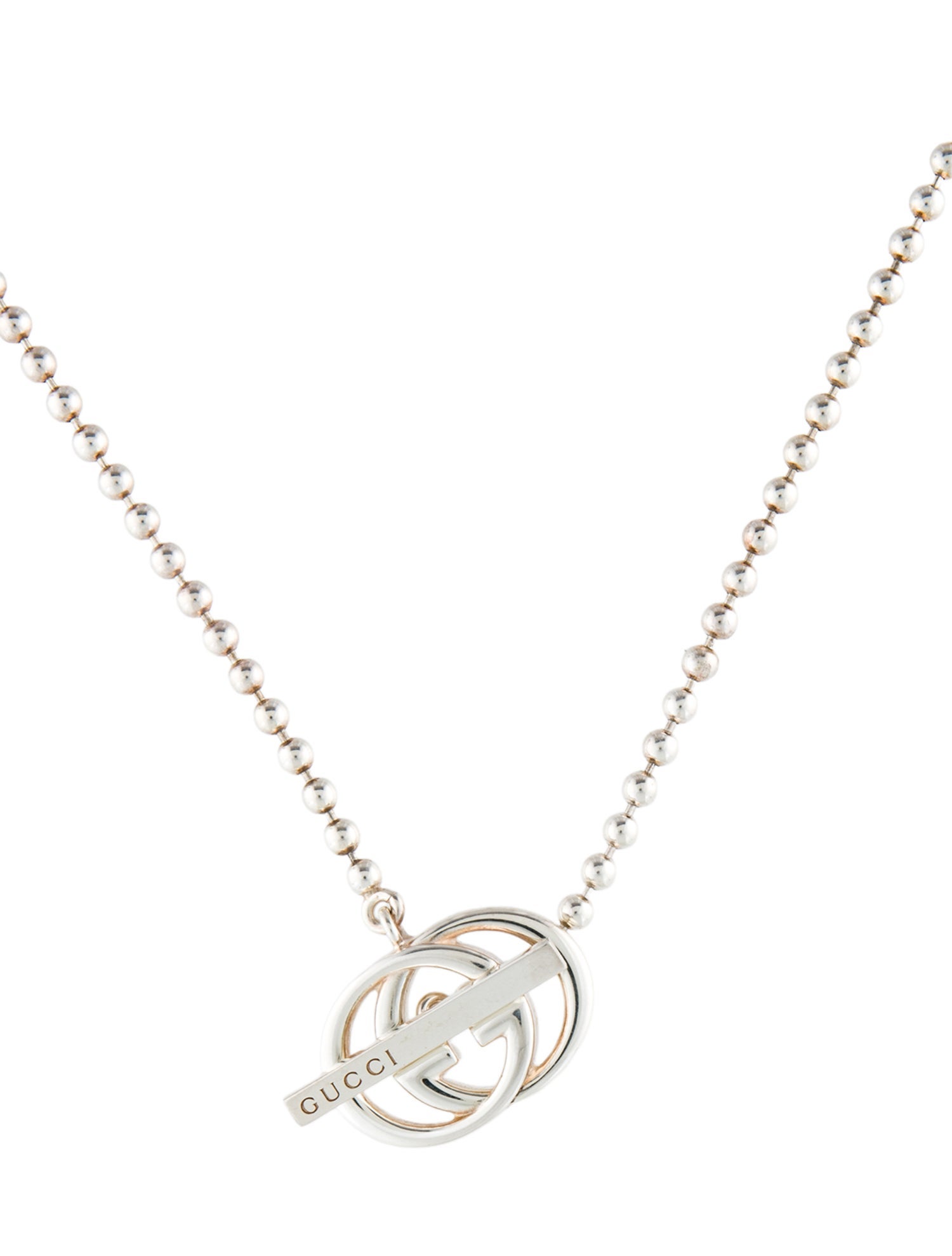 Gucci Interlocking G Britt Toggle Necklace