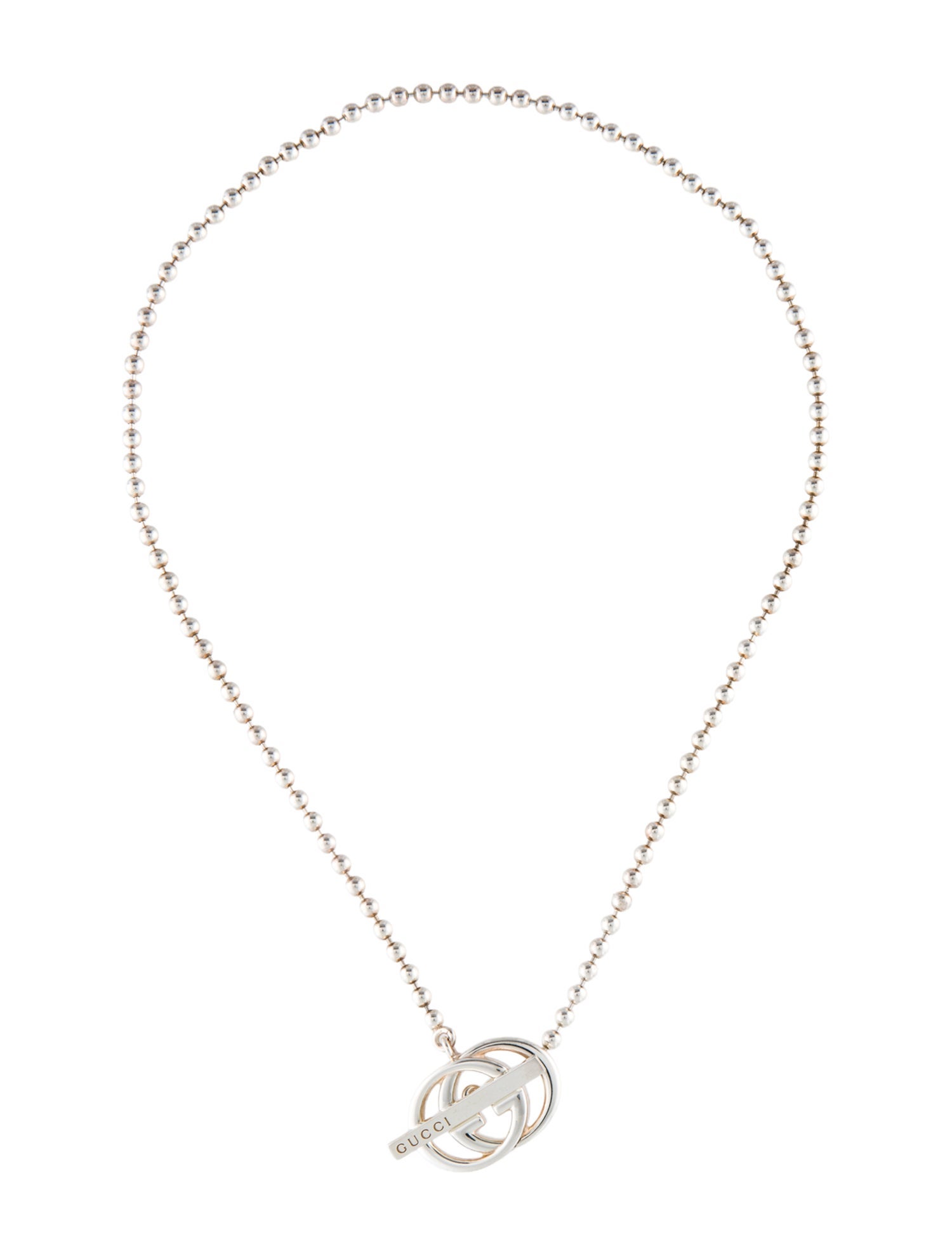 Gucci Interlocking G Britt Toggle Necklace