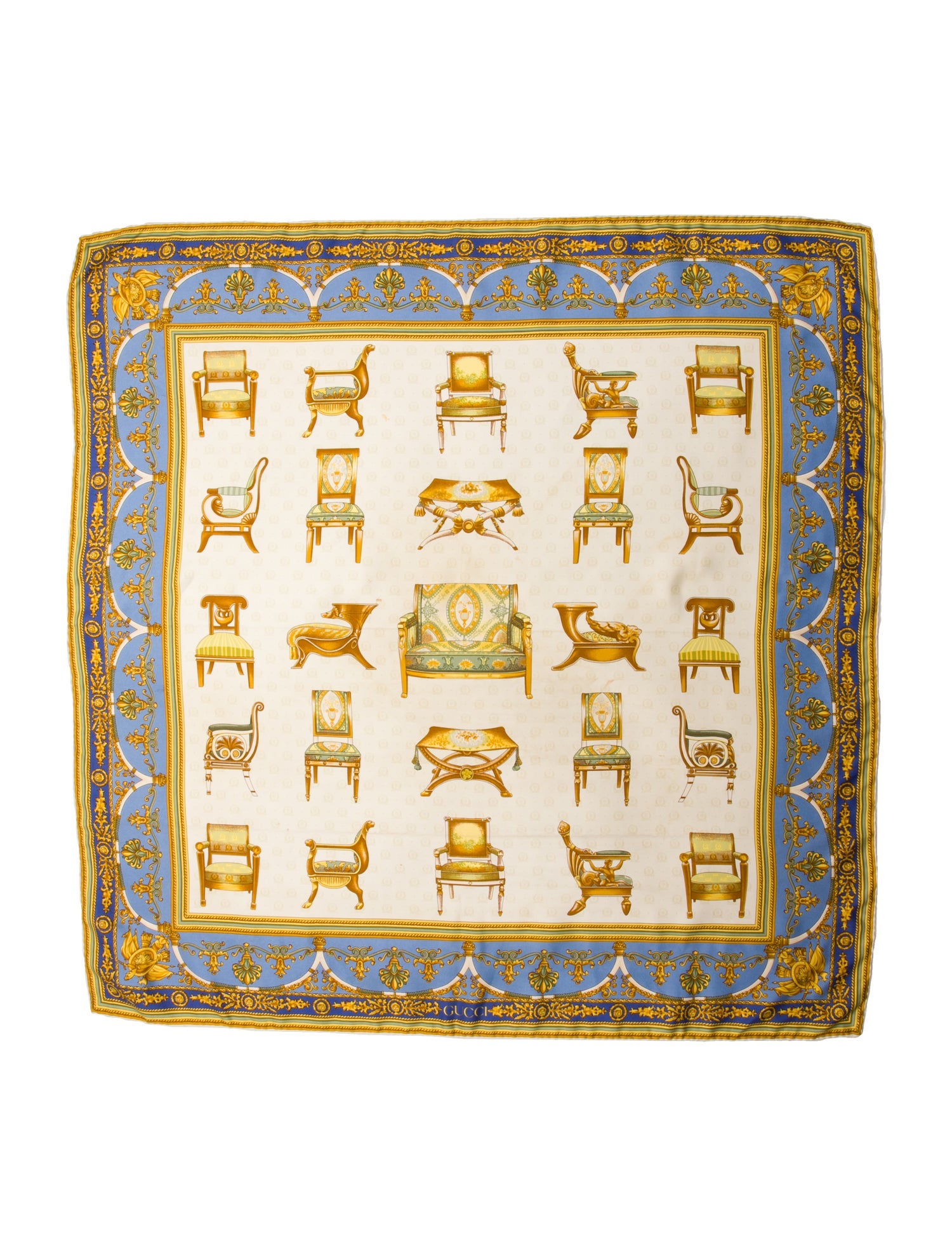 Gucci Silk Printed Scarf