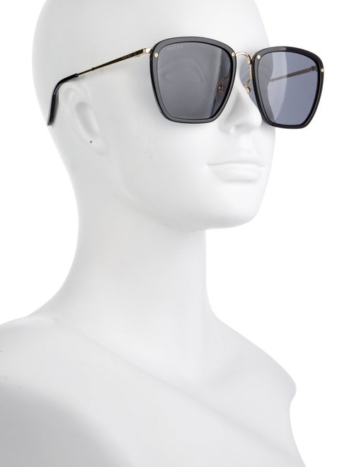 Gucci Interlocking G Logo Square Sunglasses