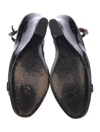 Gucci Horsebit Accent Patent Leather Pumps