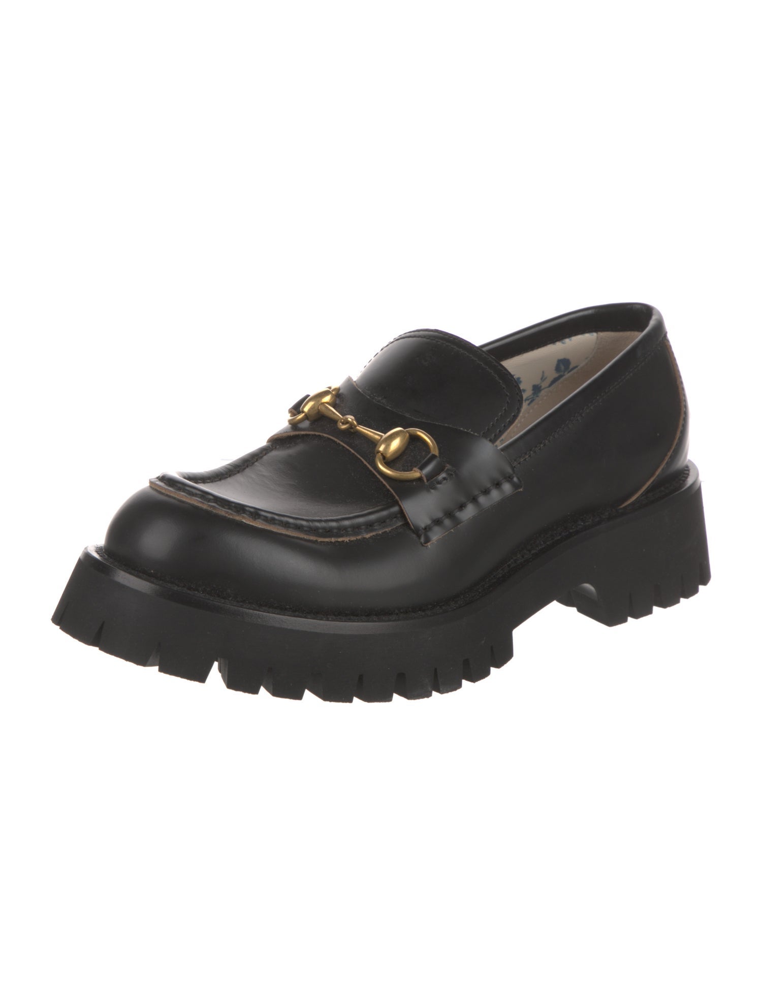Gucci Horsebit Accent Leather Loafers