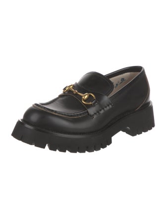 Gucci Horsebit Accent Leather Loafers