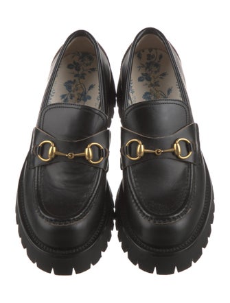 Gucci Horsebit Accent Leather Loafers