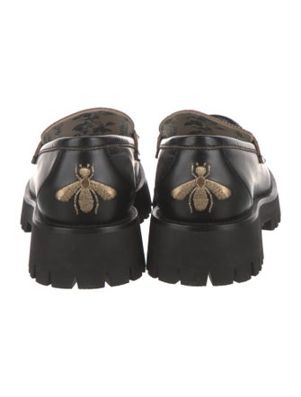 Gucci Horsebit Accent Leather Loafers