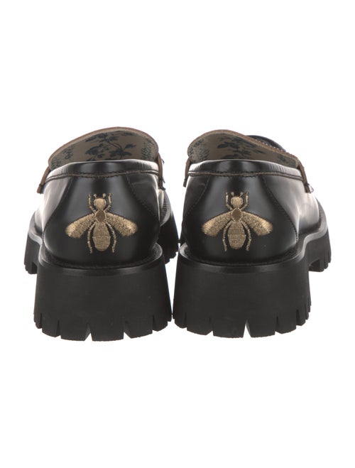 Gucci Horsebit Accent Leather Loafers