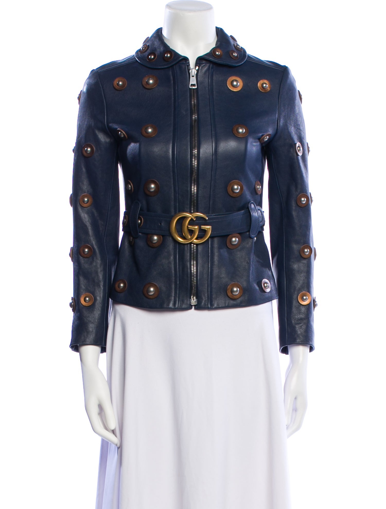 Gucci Leather Denim Jacket