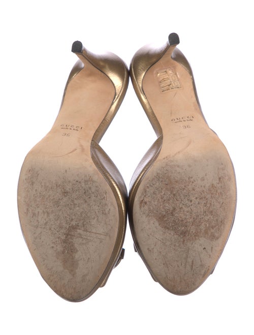 Gucci Horsebit Accent Leather Slides