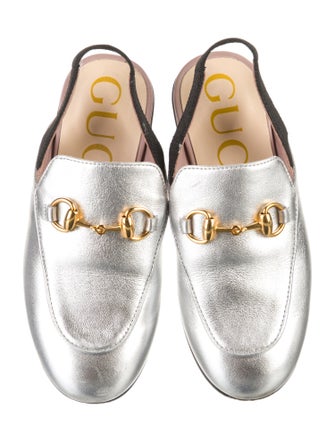 Gucci Kids Metallic Loafer Mules
