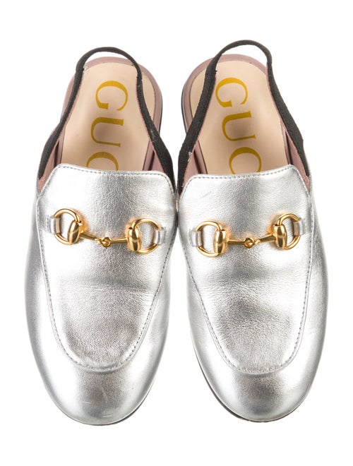 Gucci Kids Metallic Loafer Mules
