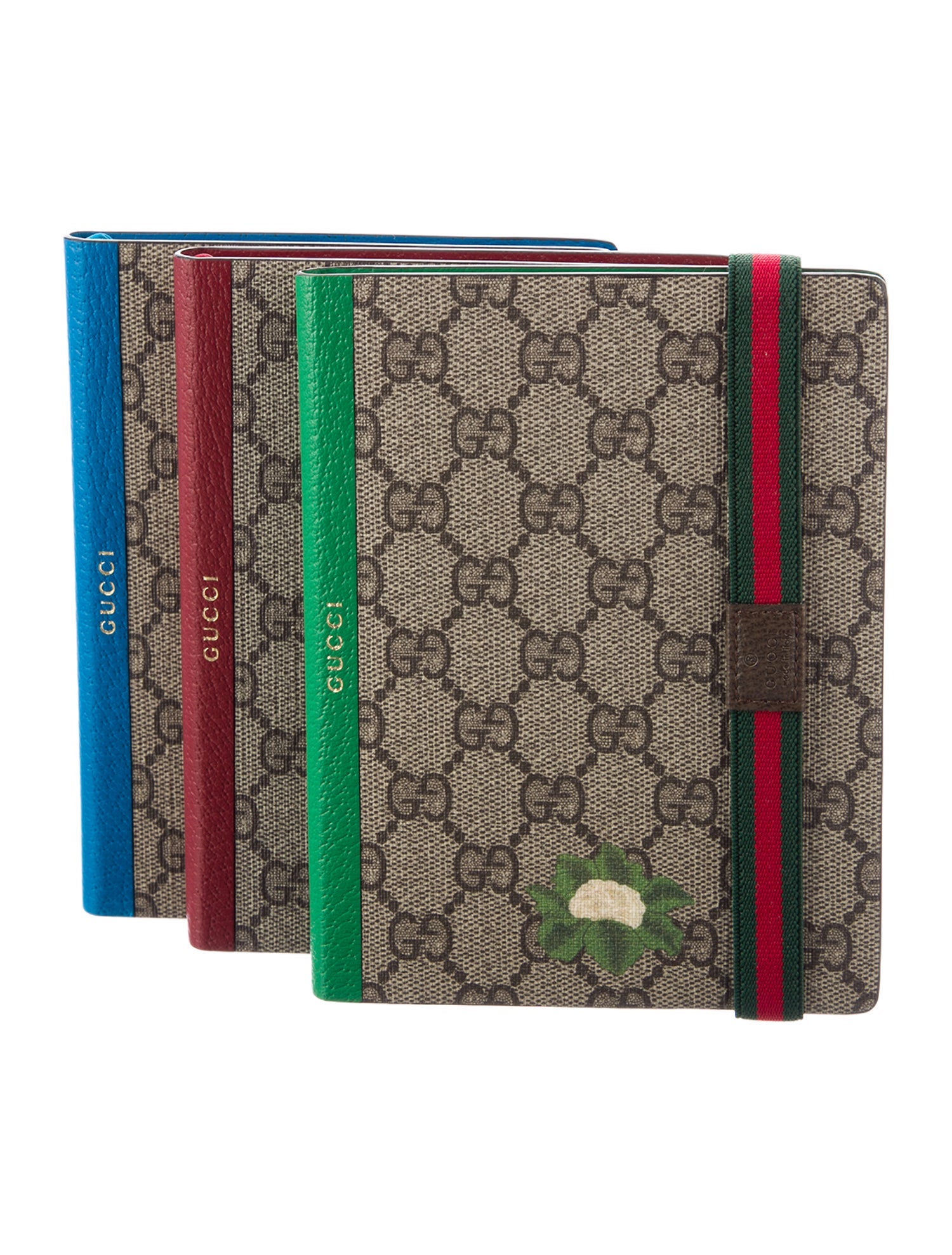Gucci Set of 3 Small GG Supreme Notebooks