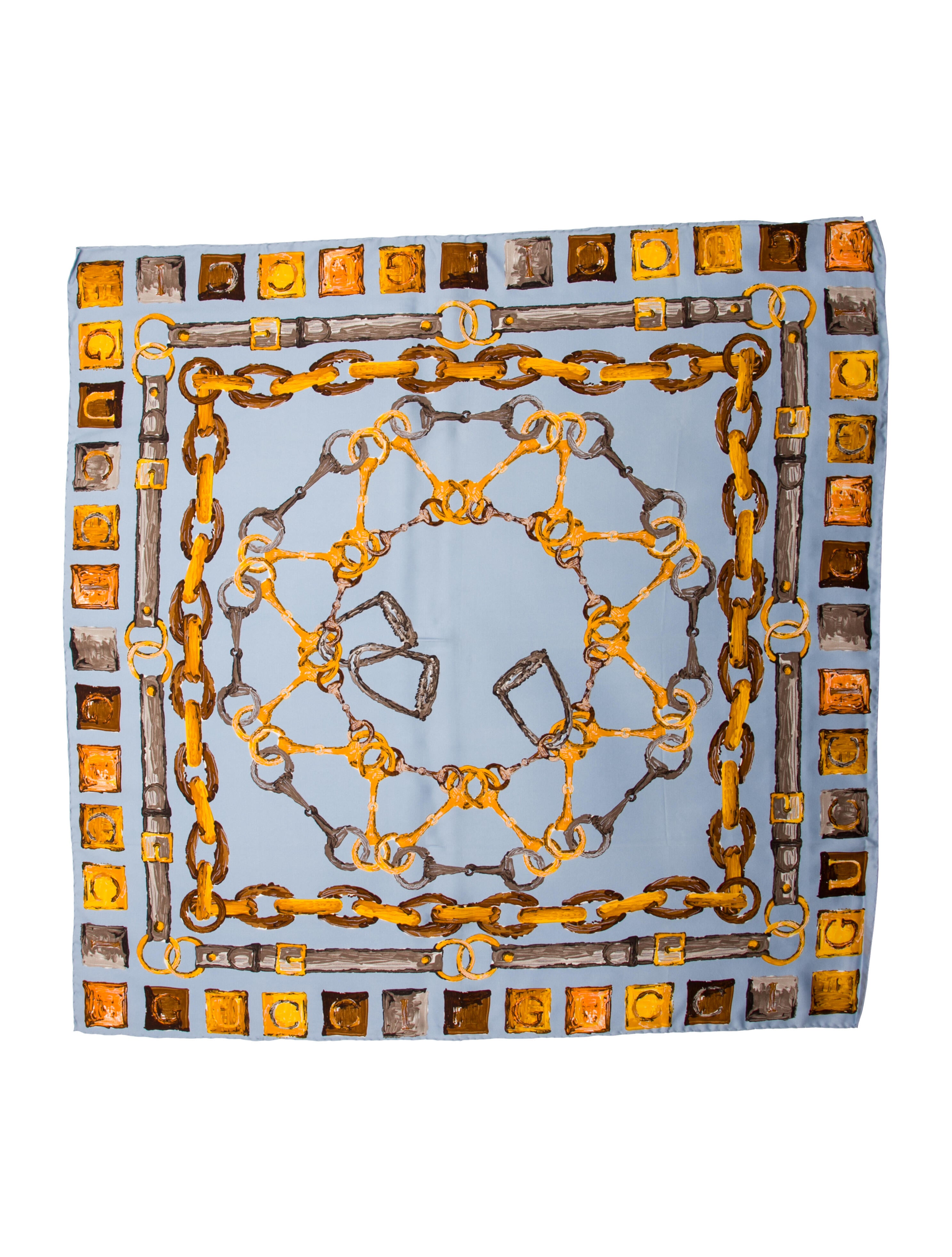 Gucci Silk Blooms Print Scarf