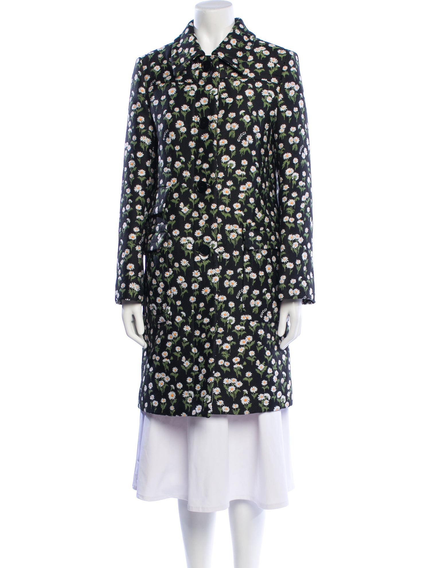 Gucci Floral Print Coat w/ Tags