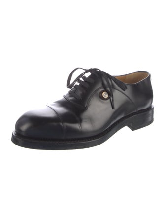 Gucci Interlocking G Logo Leather Oxfords