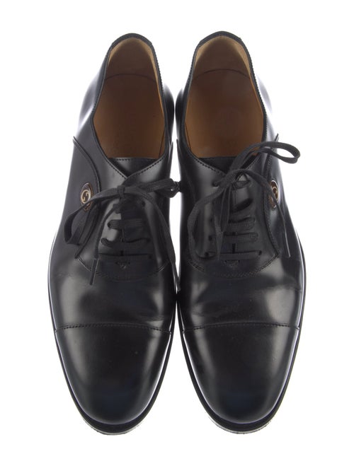 Gucci Interlocking G Logo Leather Oxfords