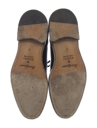 Gucci Interlocking G Logo Leather Oxfords