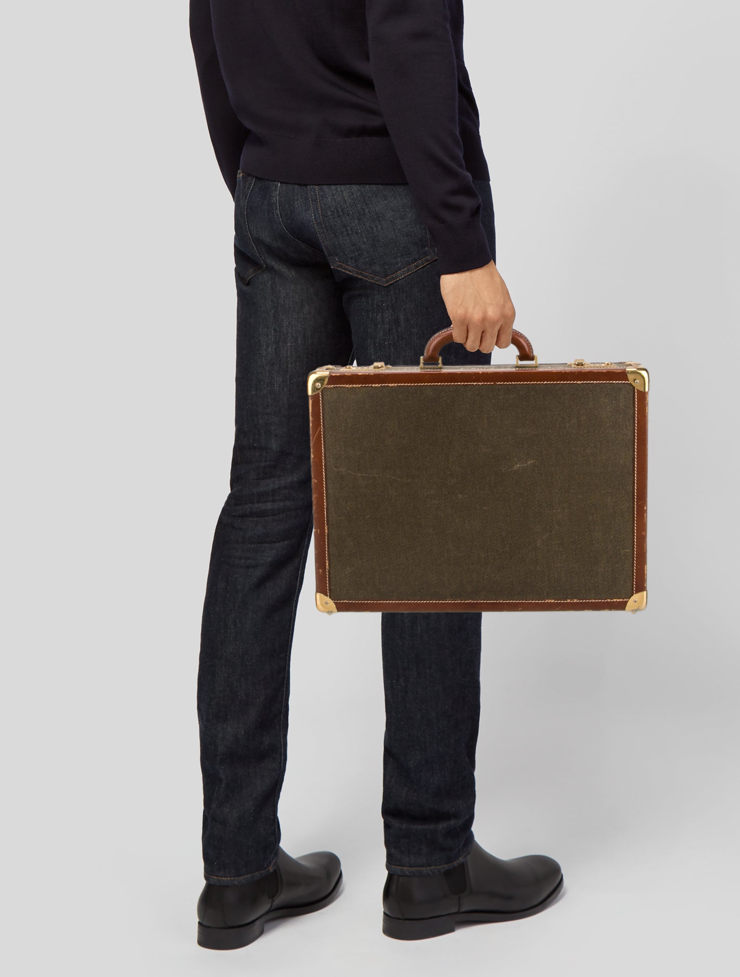 Gucci Signature Briefcase Vintage