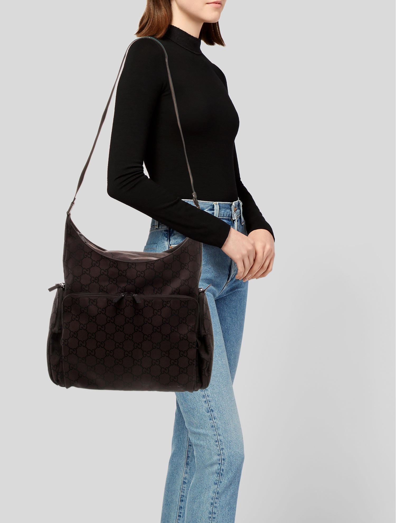 Gucci GG Nylon Shoulder Bag