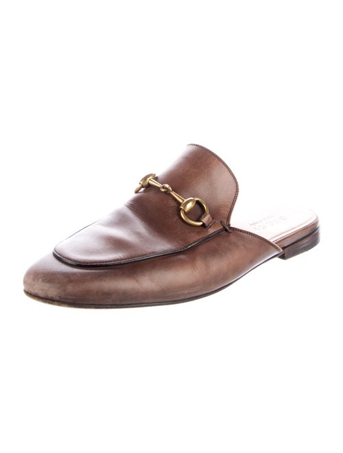 Gucci Horsebit Accent Leather Mules