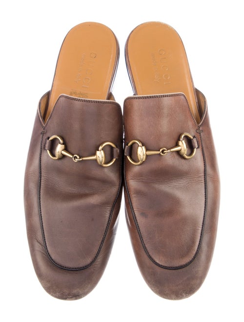 Gucci Horsebit Accent Leather Mules