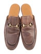 Gucci Horsebit Accent Leather Mules