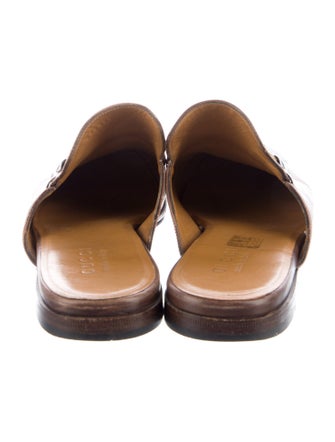 Gucci Horsebit Accent Leather Mules