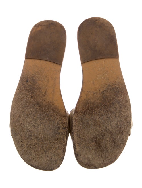 Gucci Horsebit Accent Leather Slides