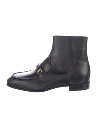 Gucci Horsebit Accent Leather Boots