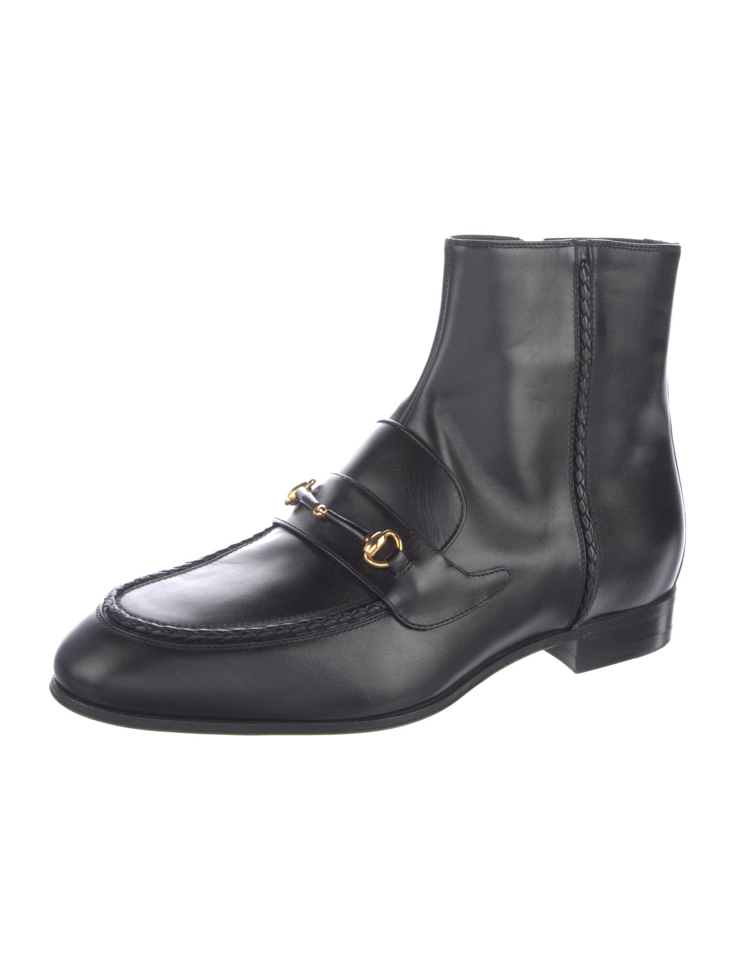 Gucci Horsebit Accent Leather Boots
