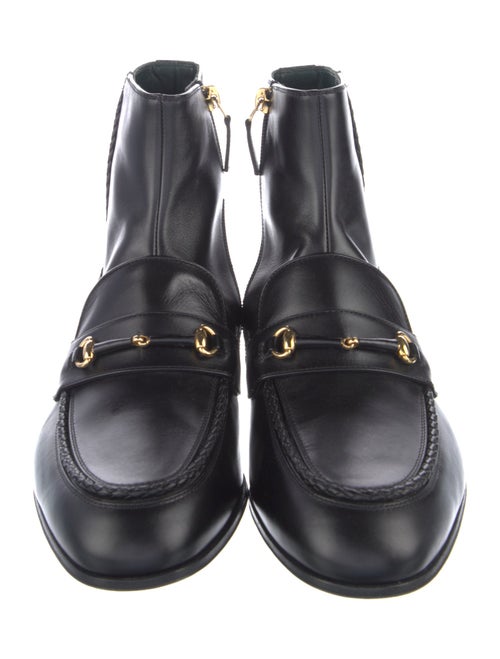 Gucci Horsebit Accent Leather Boots