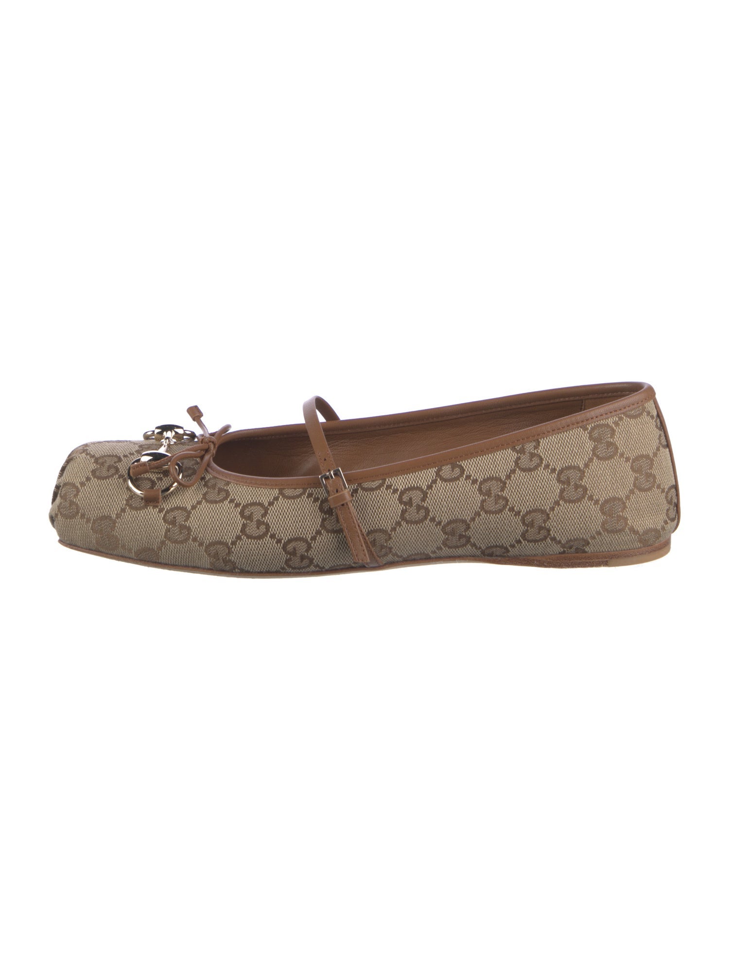 Gucci GG Canvas Canvas Ballet Flats