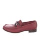 Gucci Web Accent Leather Dress Loafers