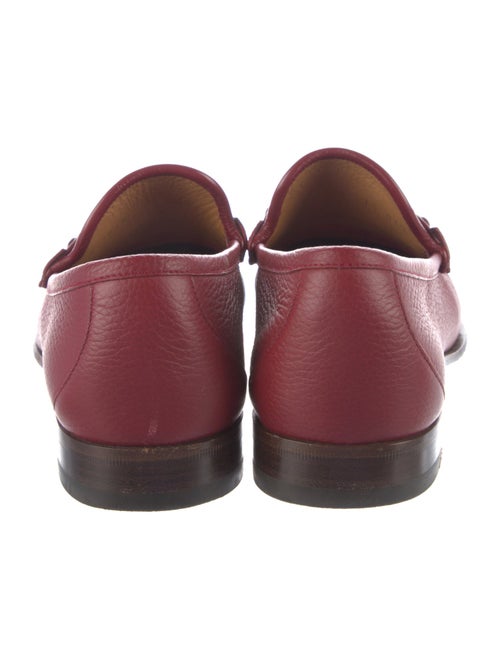 Gucci Web Accent Leather Dress Loafers