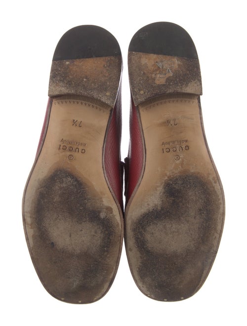 Gucci Web Accent Leather Dress Loafers
