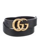 Gucci Double G Logo Leather Belt
