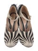 Gucci Leather Animal Print D'Orsay Pumps